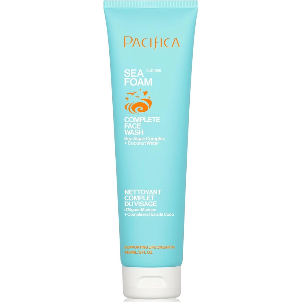 Pacifica Beauty Sea Foam Face Wash front view packaging