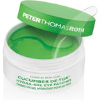 Peter Thomas Roth Cucumber De-Tox Hydra-Gel Eye Patches front view jar packaging