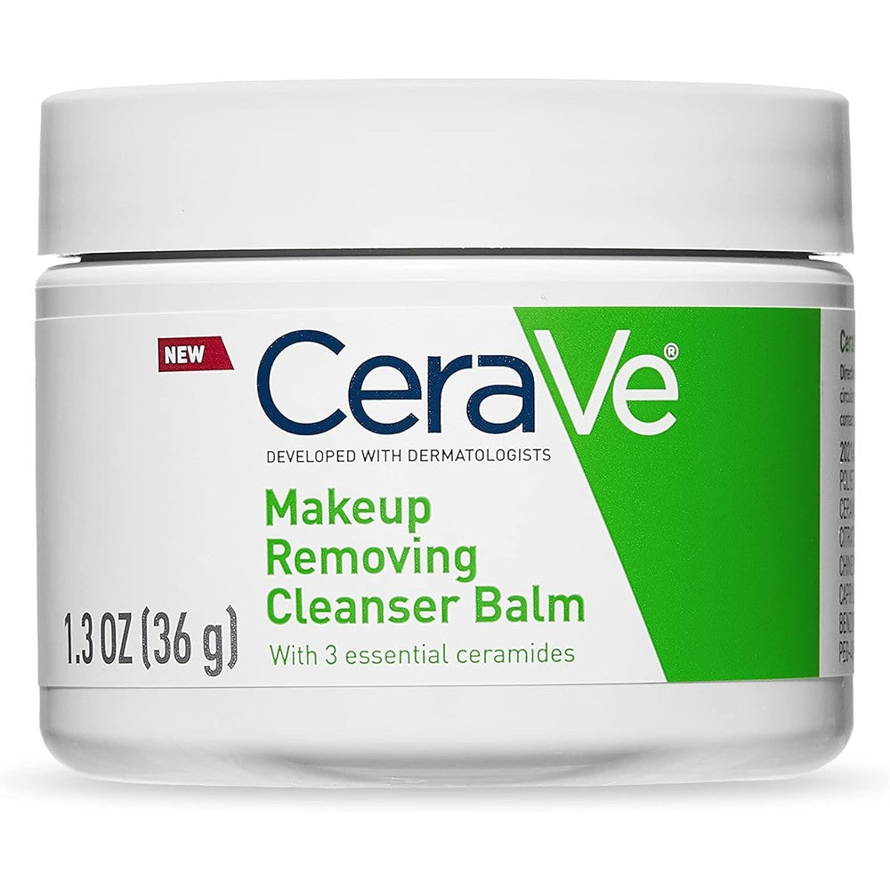 CeraVe Cleansing Balm Makeup Remover 1.3 Ounce front packaging jar