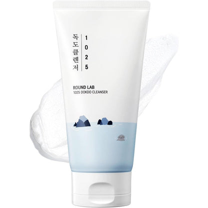Round Lab 1025 Dokdo Foam Facial Cleanser front bottle packaging