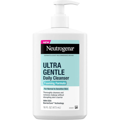 Neutrogena Ultra Gentle Foaming Facial Cleanser front view bottle