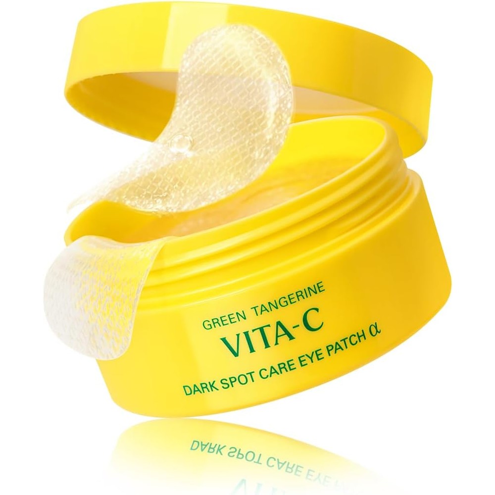 GOODAL Green Tangerine Vitamin C Eye Patches ALPHA jar packaging front view