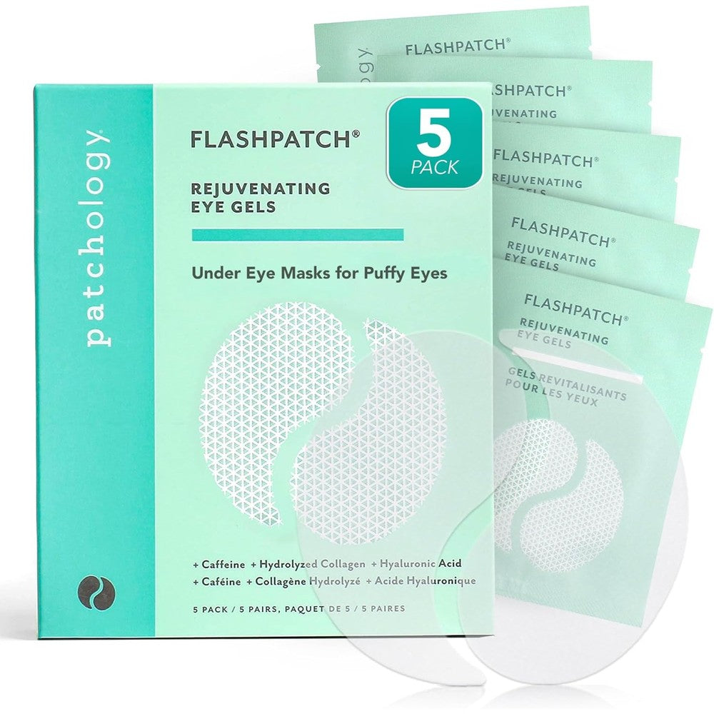 Patchology Flashpatch Rejuvenating Under Eye Gel Patches 5 Pairs Front View