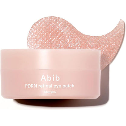Abib PDRN Retinal Eye Patch Glow Jelly jar front view showing packaging details