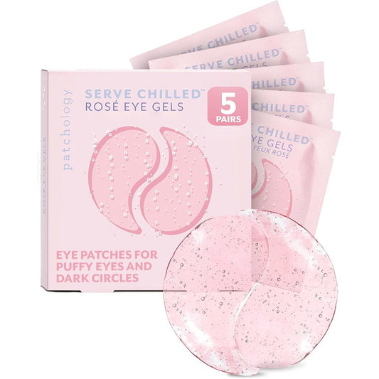 Patchology Serve Chilled Rose Hydrating Under Eye Patches front view packaging