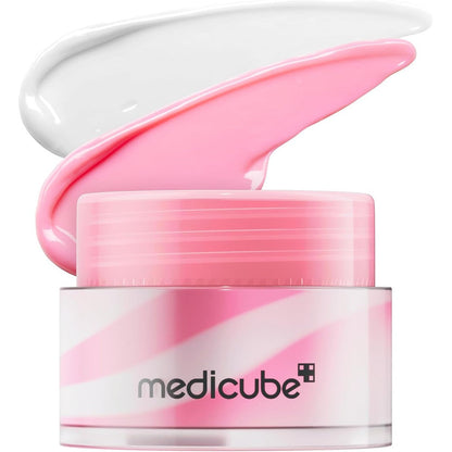 Medicube PDRN Lip Sleeping Mask Glow Balm front view showing pink packaging for lip care