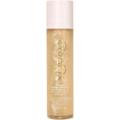 Kopari Sunglaze Sheer Setting Mist Sunscreen SPF 50 front view bottle