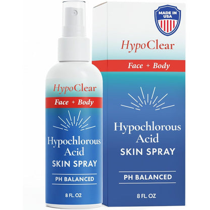HypoClear Hypochlorous Acid Spray 8 Fluid Ounce front bottle view