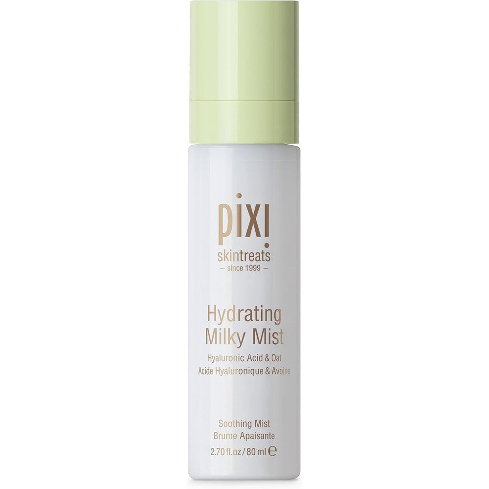 Pixi Beauty Hydrating Milky Mist 2.70 Fluid Ounce front view bottle with light green cap