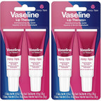 Vaseline lip therapy rosy lips front view showcasing the twin pack packaging