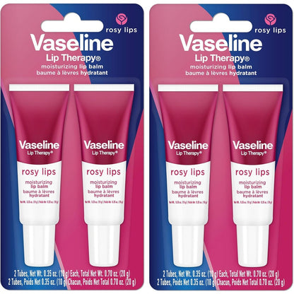 Vaseline Lip Therapy Rosy Lips twin pack front view