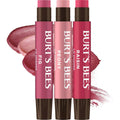 Burt's Bees Lip Shimmer Nude Collection front view packaging and tubes