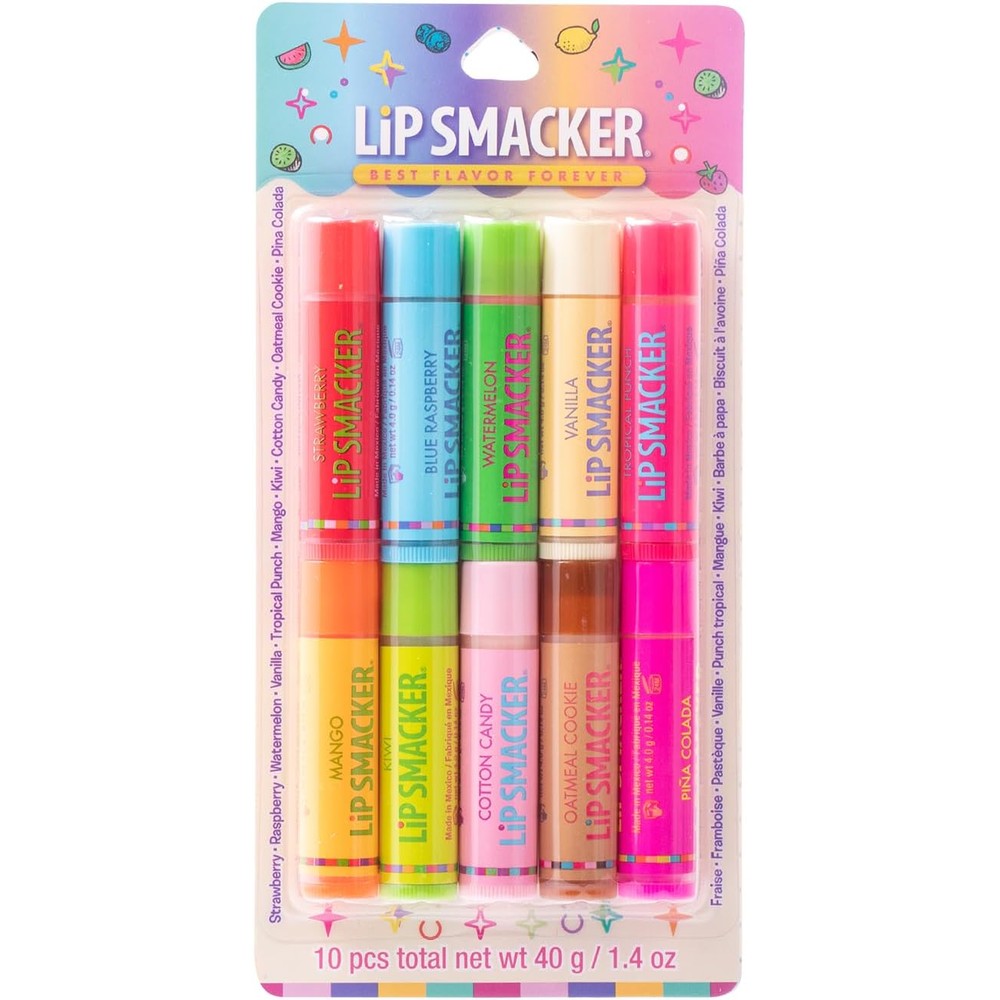 Lip Smacker Original and Best 10 Piece Party Pack front view
