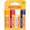 Burt's Bees natural moisturizing lip balm variety pack front view showing four tubes