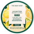 The Body Shop Mango Lip Butter round tin front view