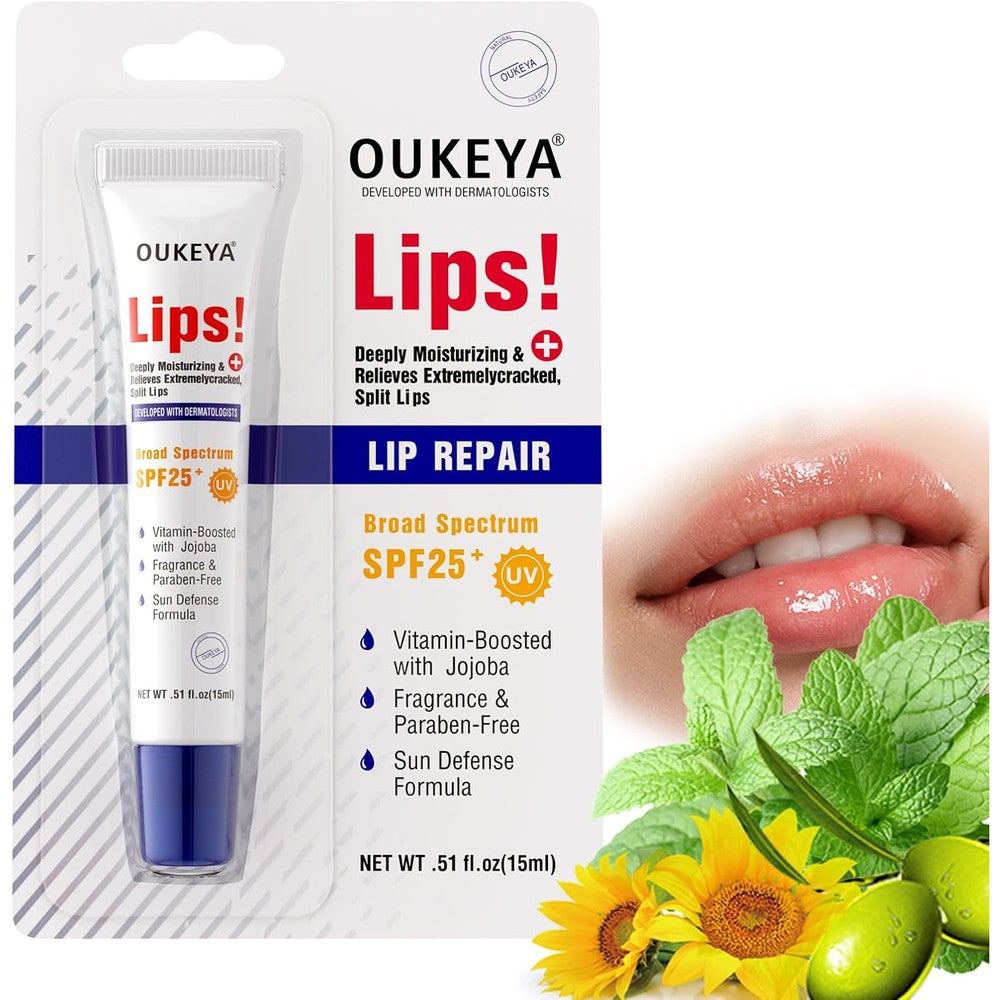 Oukeya Medicated Lip Balm squeeze tube front view