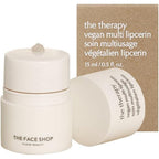 The Face Shop The Therapy Vegan Multi Lipcerin front view with packaging