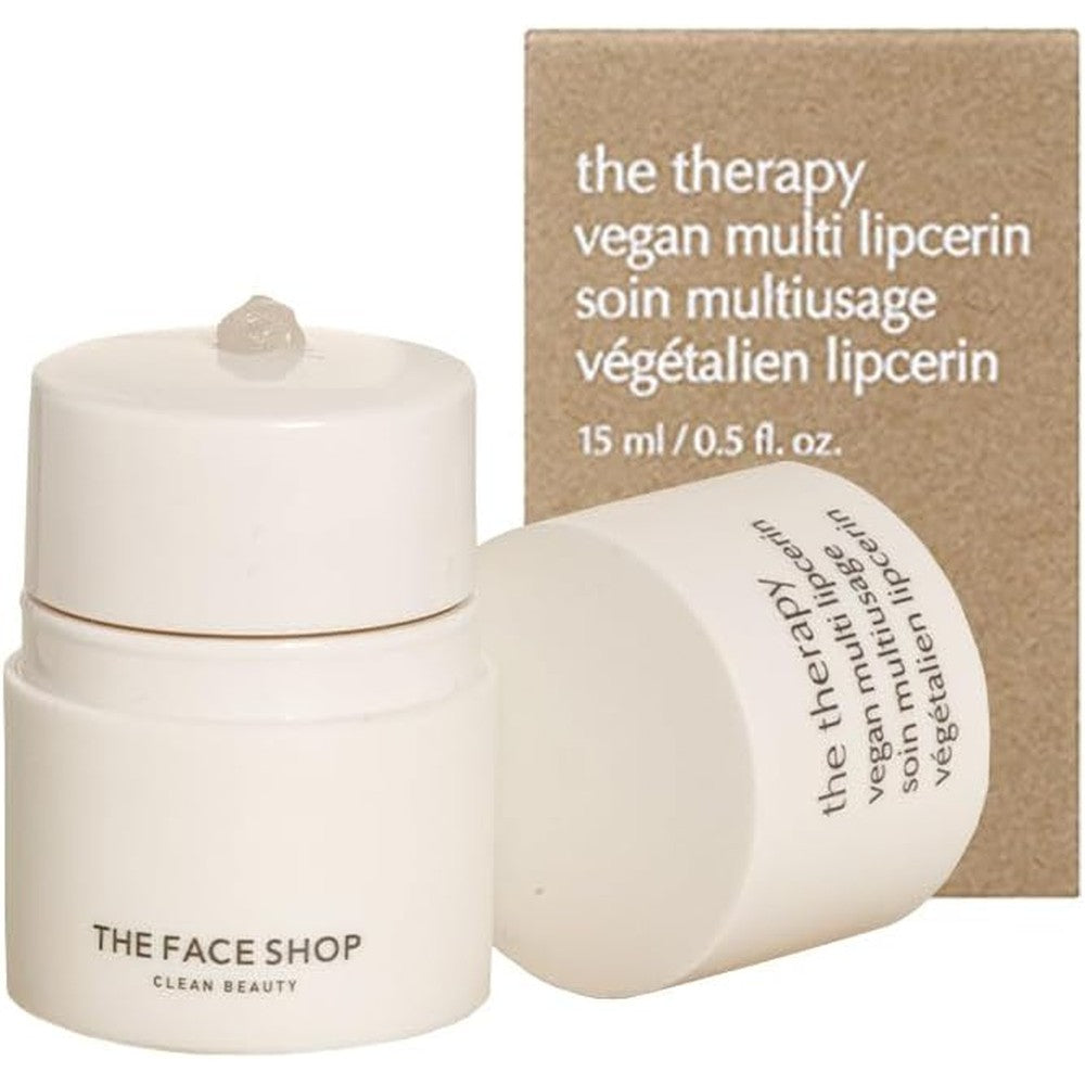 The Face Shop The Therapy Vegan Multi Lipcerin Lip Mask And Balm With Peptides And Shea Butter 15 Milliliters - Image 1