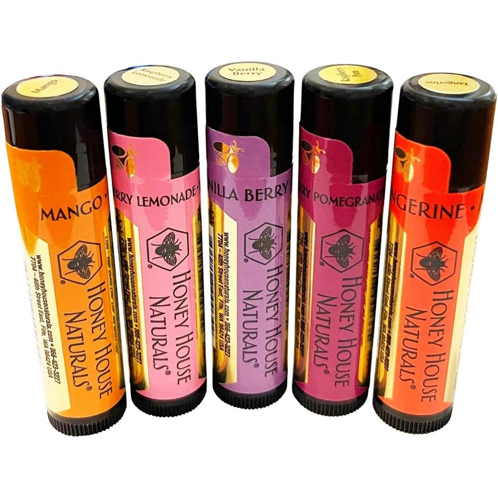 Honey House Naturals lip butter gift set front view