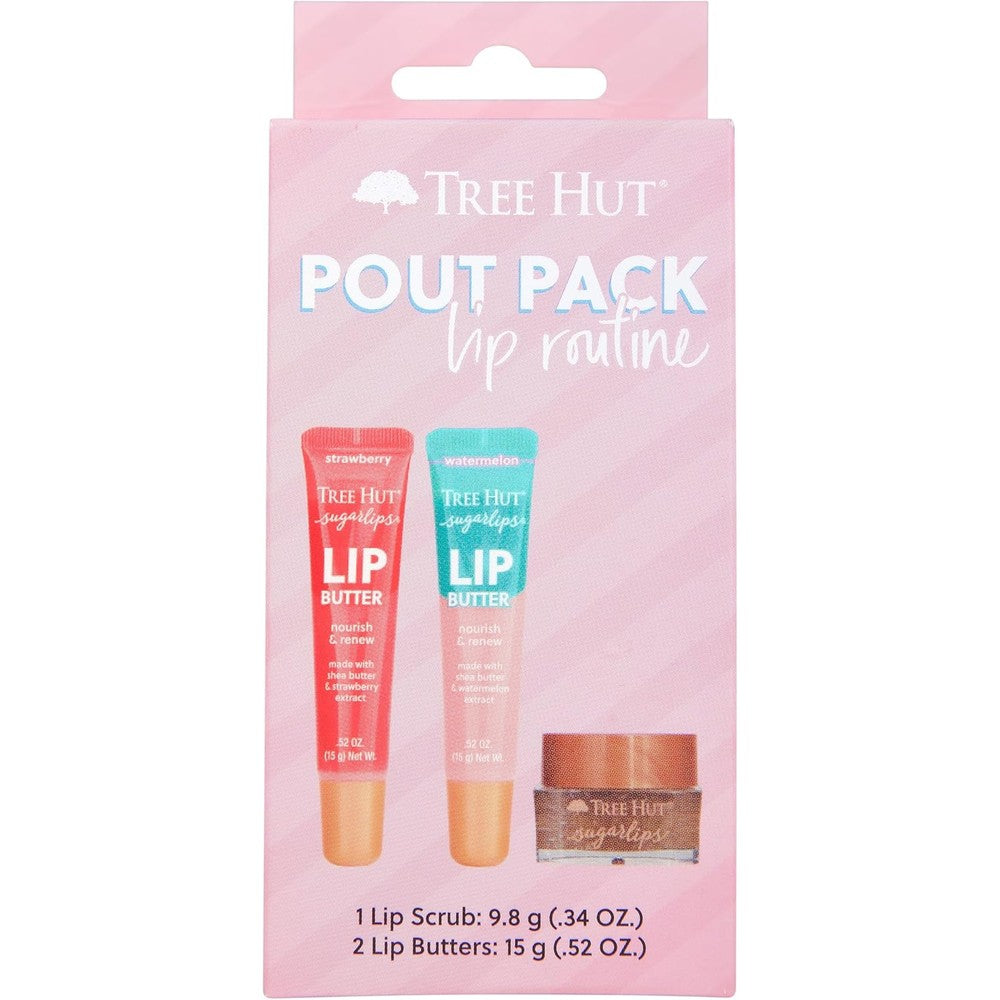 Tree Hut Sugarlips Pout Pack Lip Routine Set front view