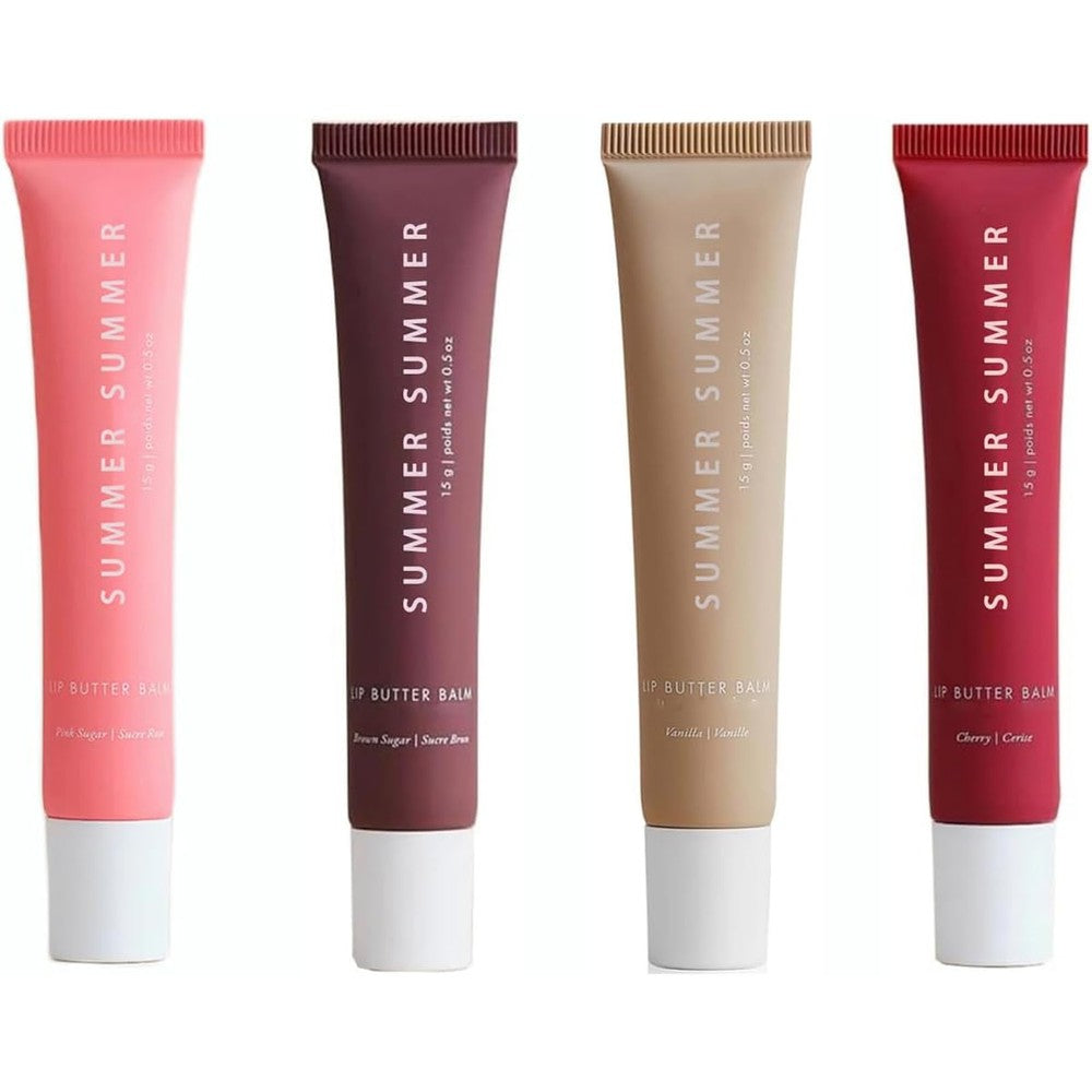 Summer Fridays Tinted Lip Butter Balm 4 Pack Gift Set front view beauty product