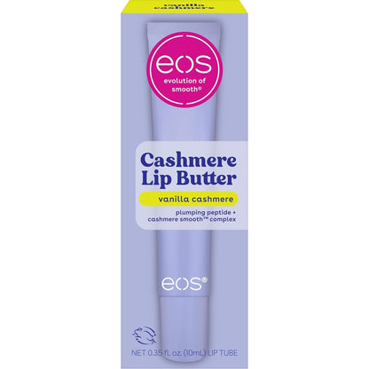 Eos Vanilla Cashmere Lip Butter front view packaging