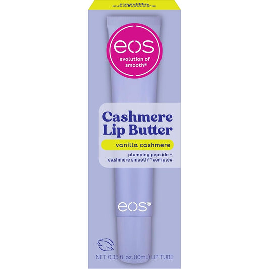 Eos Vanilla Cashmere Lip Butter front view packaging