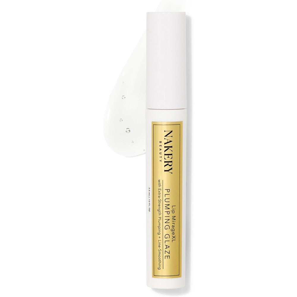 Nakery Lip MirageXL Plumping Glaze bottle front view for lip volume