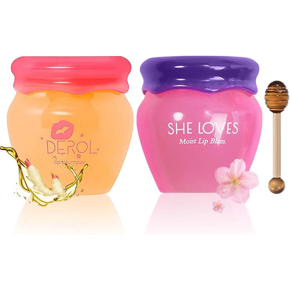 Vafee Derol Ginger Lip Mask and Plumper Set front view