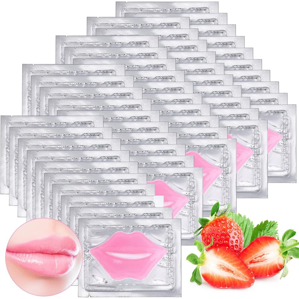 Kipeber 50 pieces collagen crystal lip masks front packaging
