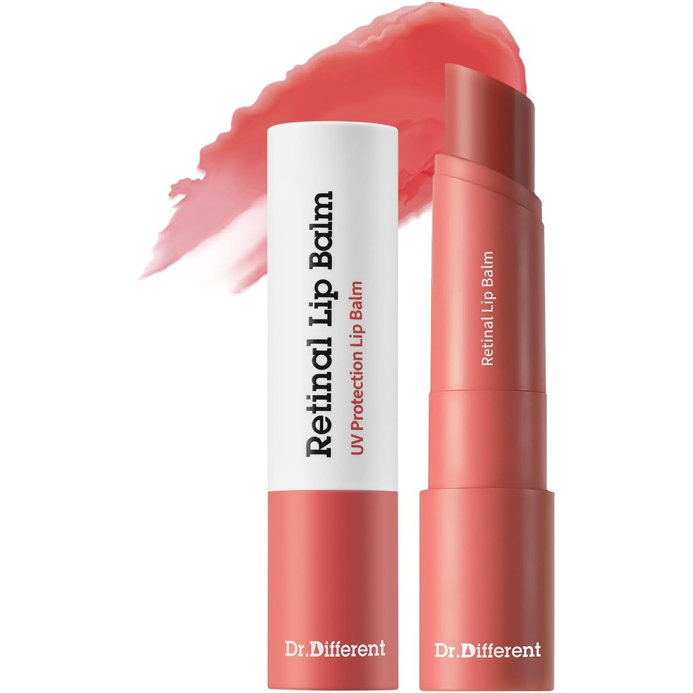 Dr. Different Retinal Lip Balm Tinted front view packaging.
