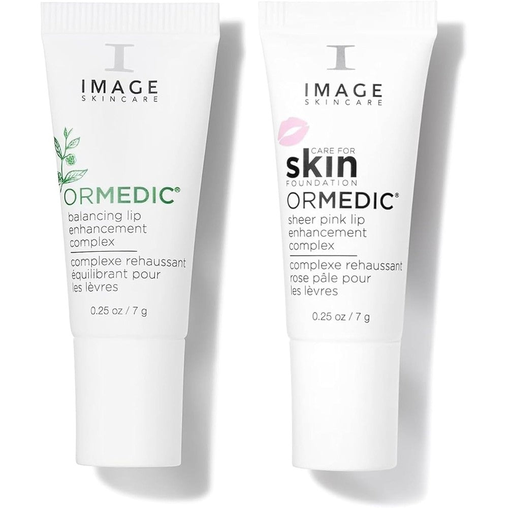 Image Skincare Ormedic pH Balancing Lip Enhancement Complex Set Of Two Featuring Clear And Sheer Pink Shades With Avocado Oil And Vitamin E - Image 1