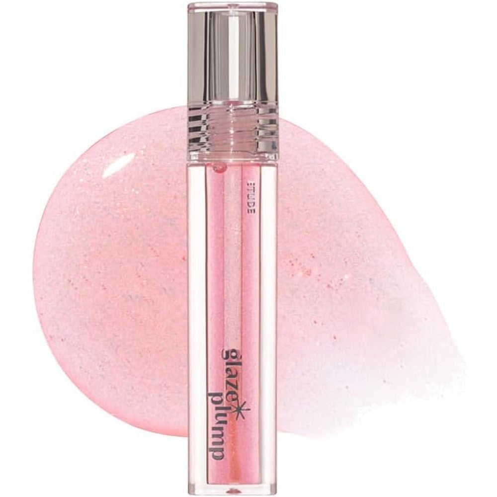 Etude Glaze Plump Gloss Aurora Pink front product view