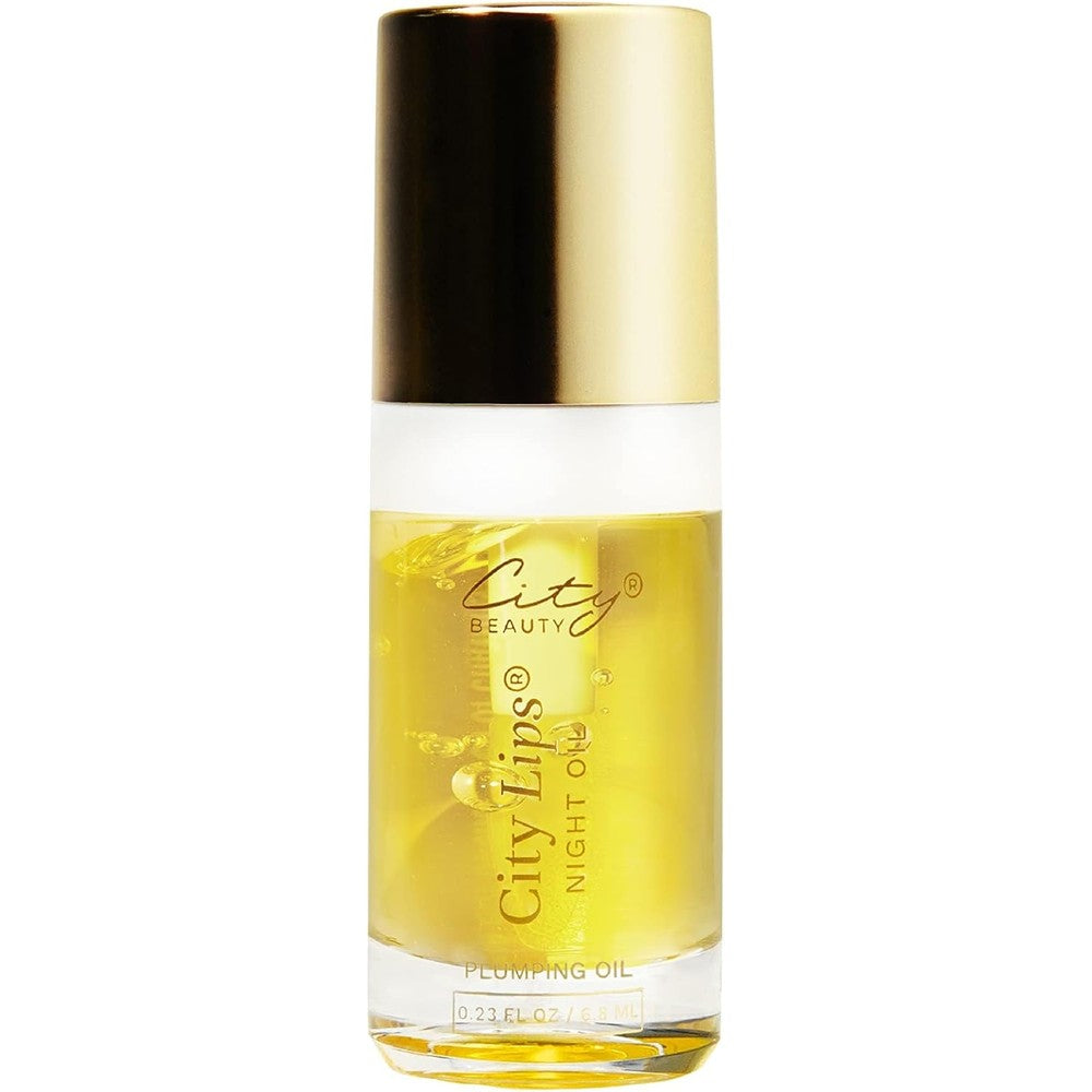 City beauty city lips night oil anti aging lip treatment for overnight volume