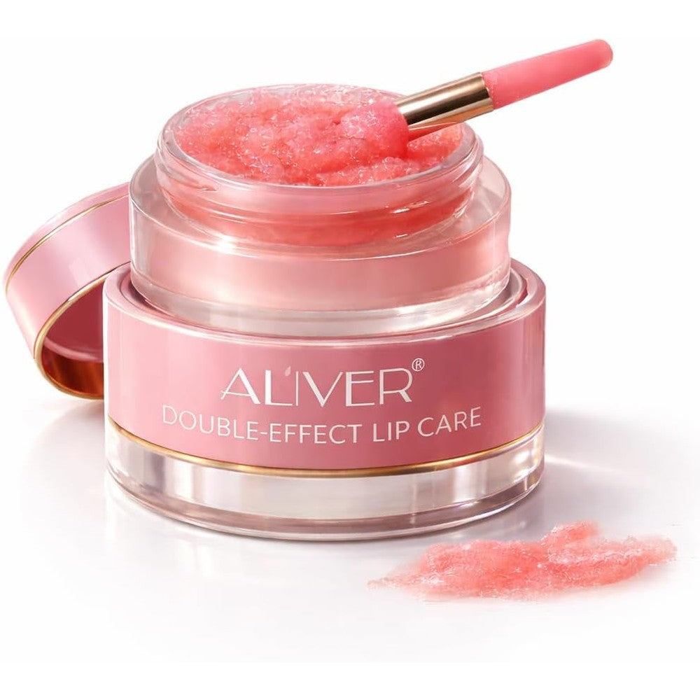 Shaivii 2 in 1 lip sleeping mask and scrub jar front view