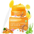 Kiuoret Lemon Turmeric Lip Scrub front view packaging