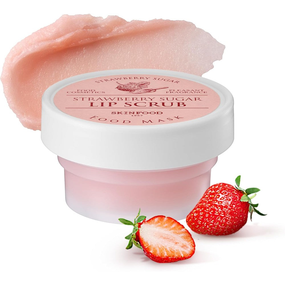 Skinfood Strawberry Sugar Lip Scrub Mask front packaging view
