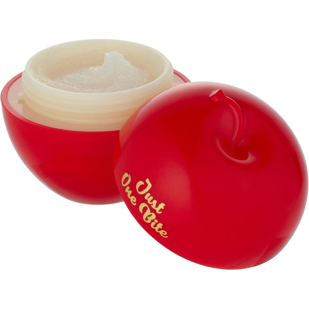 ColourPop x Snow White apple-shaped lip scrub jar front view