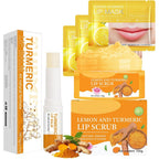 Murend Turmeric And Lemon Lip Scrub And Balm Set front view