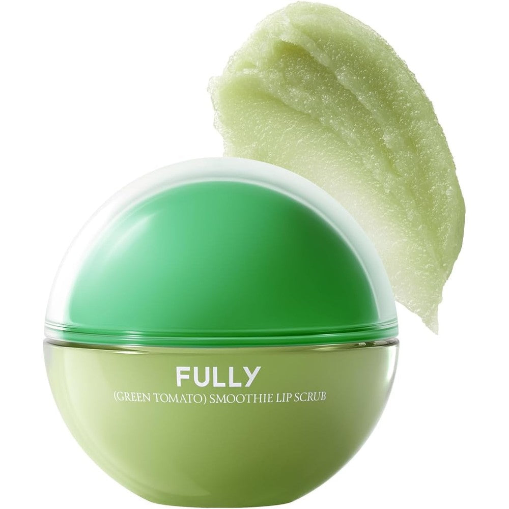 Fully Green Tomato Smoothie Sugar Lip Scrub jar front view