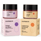 Cureskin lip scrub combo front view packaging