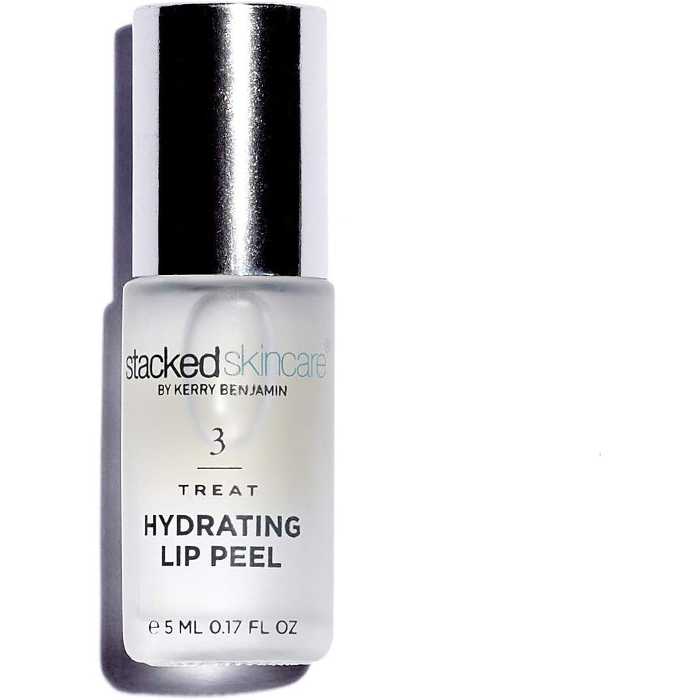 StackedSkincare Hydrating Lip Peel bottle front view for dry lips