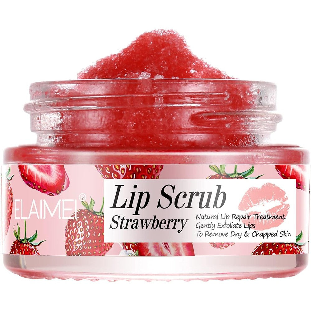 Elaimei Strawberry Lip Scrub and Repair front view