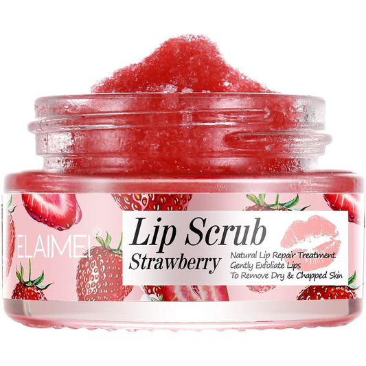 Elaimei Strawberry Lip Scrub and Repair front view