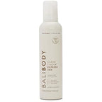 Bali Body clear self tanner bottle front view with white and gold label