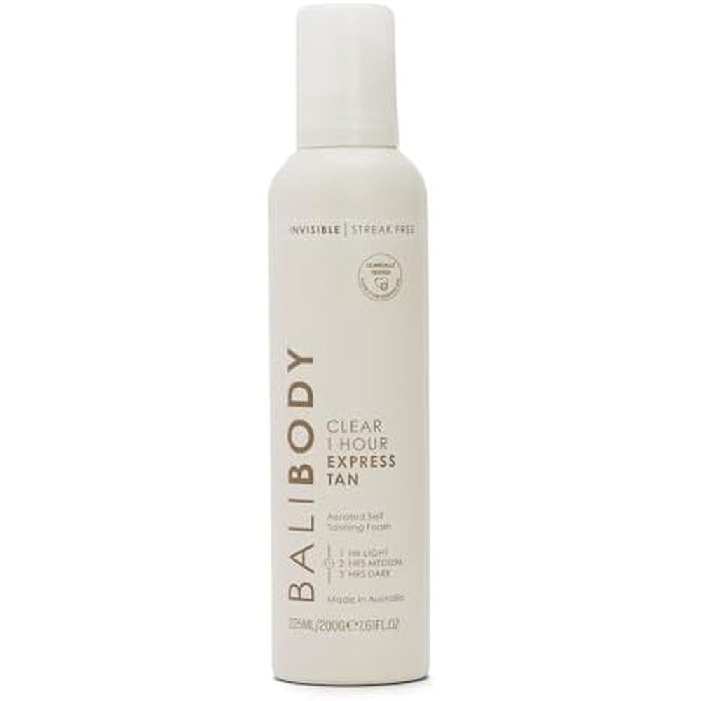 Bali Body Clear 1 Hour Express Self Tanner front view packaging