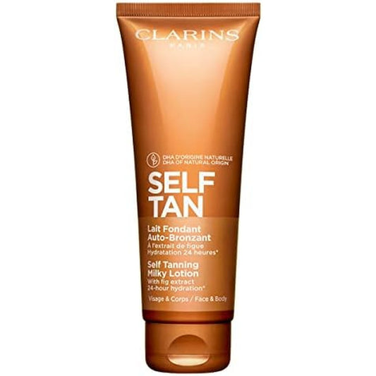Clarins Self Tanning Milky Lotion bottle front view