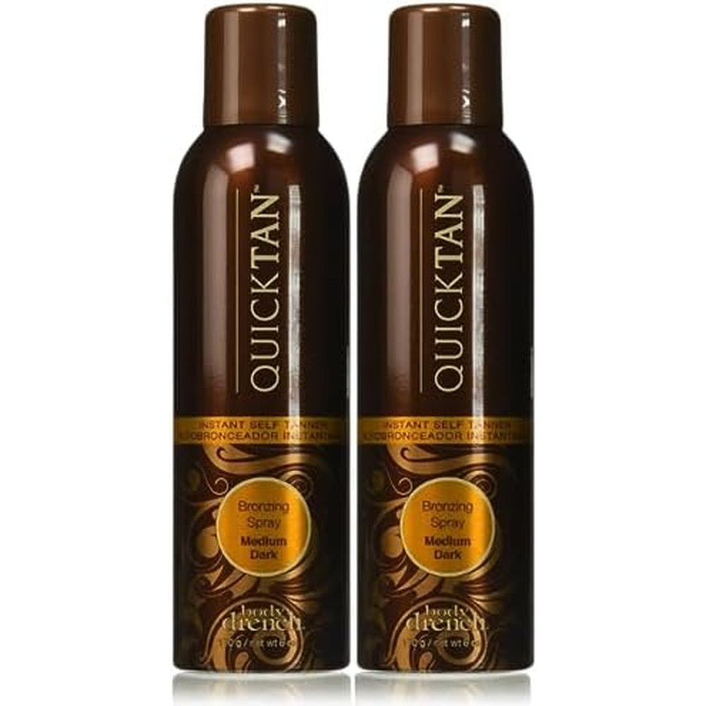 Body Drench Quick Tan Instant Self Tanner Bronzing Spray 2 pack front view