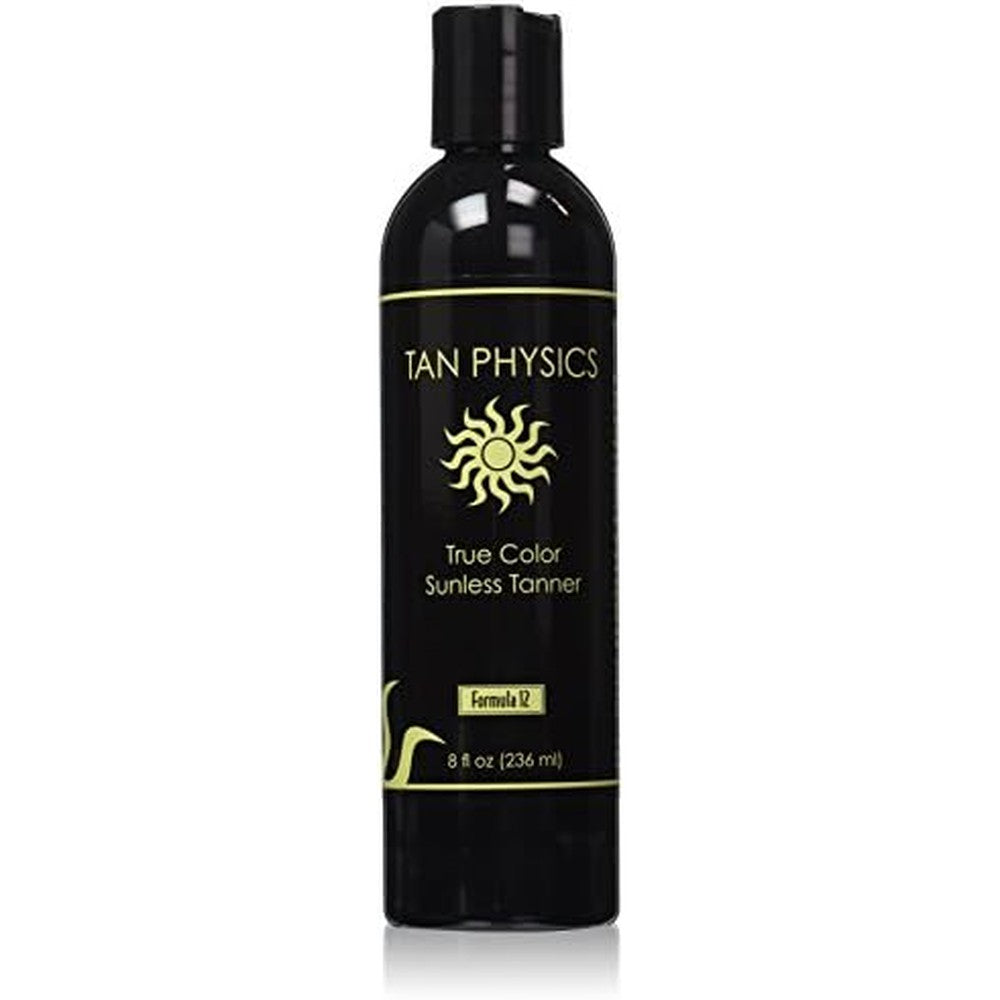 Tan Physics True Color Sunless Tanner eight fluid ounce bottle front view
