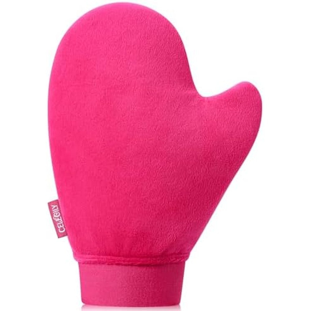 CeleCily Luxurious Velvet Self Tanning Mitt front view